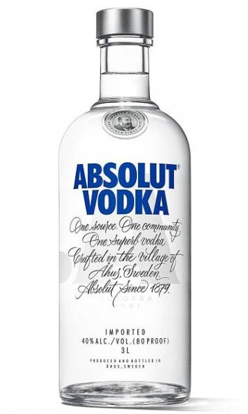 Absolut 3l - Čistá vodka | Svět nápojů
