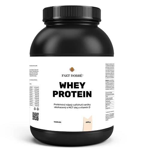 FAKT DOBRÉ Whey protein 600 g, vanilkový