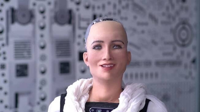 Hi, I'm Sophia the Robot.