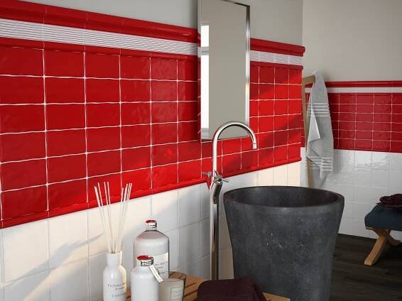 Obklad APE Mediterranean Red 7,5x15 (1. jakost) | LUXO KOUPELNY