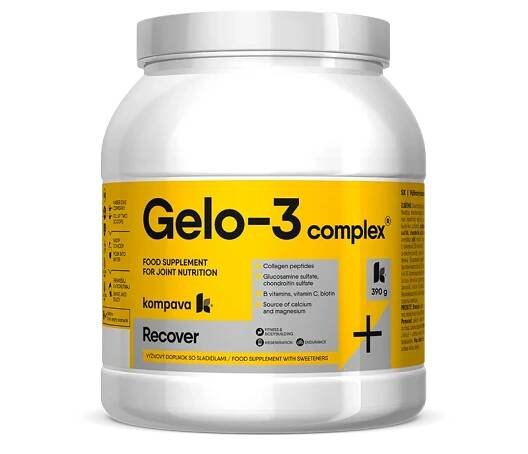 kompava GELO-3 complex 1×390 g, výživový doplnok, pomaranč