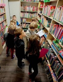Školní družina v knihovně, ZŠ Dubina | Knihovna Dubina