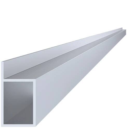 Pohony bran a vrat L profil dutý 40x55x75x6000 mm, materiál EN AW-6060 T66, přírodní hliník bez povrchové úpravy, cena za