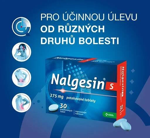 Nalgesin. Pro účinnou úlevu od různých druhů bolesti.