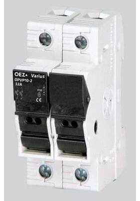 OEZ OEZ:41014 Odpínač válcových pojistek OPVP10-2 Ie 32 A, Ue 690 V a.c./440 V d.c., pro válcové pojistkové vložky 10x38 pro jiš