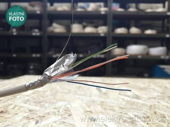 SYKFY 3x2x0.5 sdělovací kabel bílá izolace