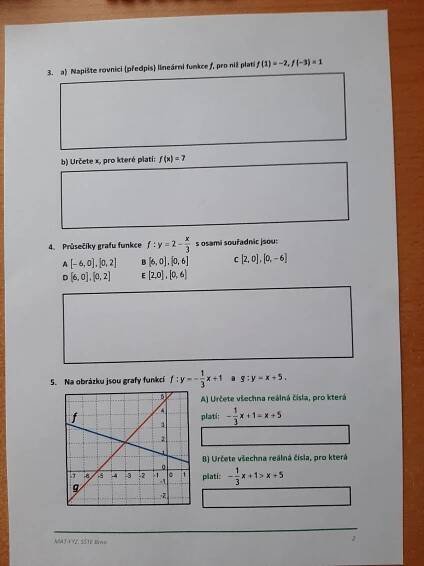 Lineární funkce