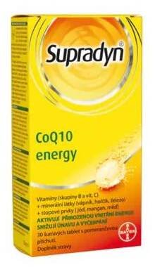 Šumivé tablety CoQ10 Energy Supradyn