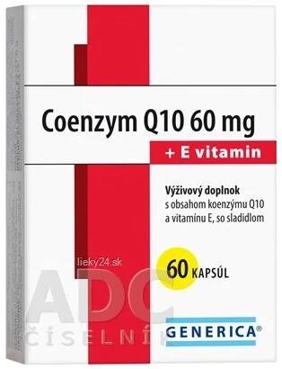 GENERICA Coenzym Q10 60 mg + E vitamin cps 1x60 ks