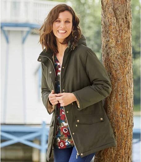 Vatovaná parka s kapucí z materiálu Microtech-4