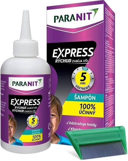 PARANIT Express šampon 100 ml + hřeben