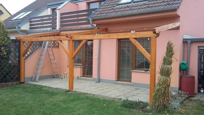 Pergola + stání pro 4 auta Zavadilka – Střechy Dobra