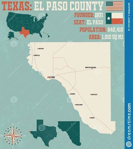 Printable Map Of Texas El Paso - Printable Maps Online