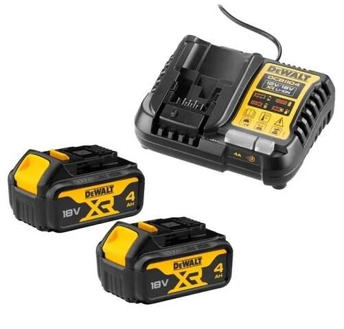 DCB1104M2 DeWALT Nabíječka s akumulátory XR Li-ion 18V 2× 4,0Ah