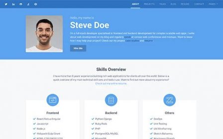 Instance - Bootstrap Personal Portfolio Template for Full Stack Developers