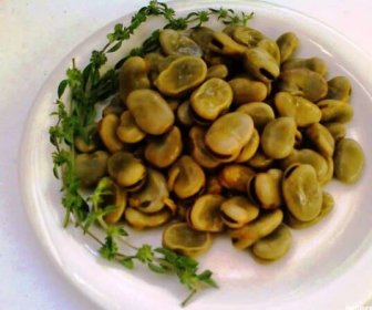 Široké fazole Enzapatás z Huelvy: s příchutí čerstvého pennyroyal a máty - Recetín