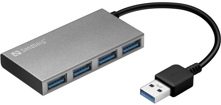 USB rozbočovač Sandberg USB 3.0 Pocket Hub 4 ports