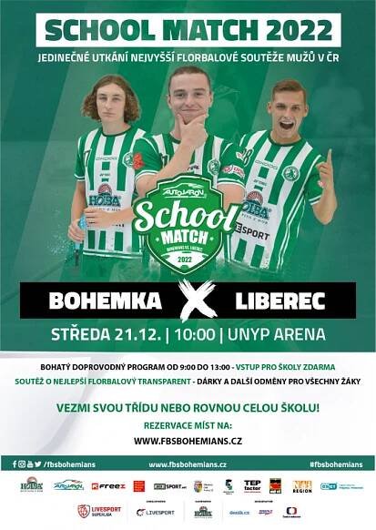 Auto Jarov School Match 2022 - Florbalová škola Bohemians