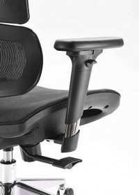 Kancelářská židle SIHOSEAT M90C ALU NET PDH s područkami nosnost 150 kg detael 4