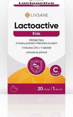 Livsane Lactoactive Kids probiotika 20 tbl. od 134 Kč