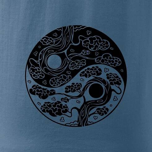 Yin & Yang sakura - Heavy new - triko pánské