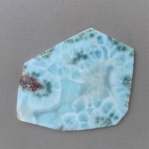 Larimar plát leštěný 93,1g, Dominikánská republika, TOP KVALITA