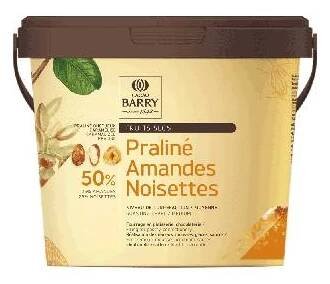 CACAO BARRY PRALINÉ lískový oříšek a mandle 1 kg - Barry Callebaut