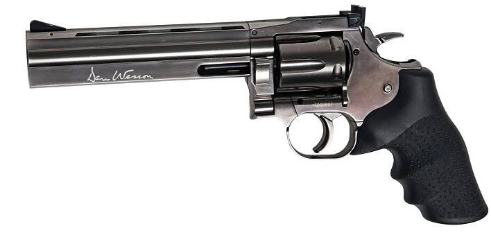 Vzduchový revolver ASG Dan Wesson 715 6" Steel Grey