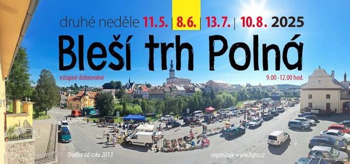 Bleší trh na Zámku v Polné 8. 6. 2025 / druhé neděle květen-srpen 2025, | www.sermiri.cz