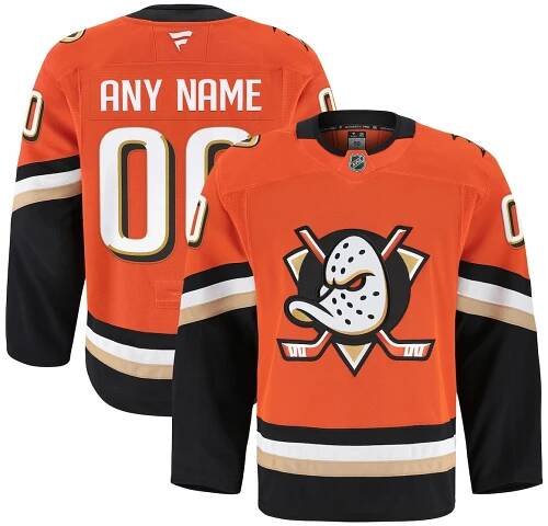 Men's Anaheim Ducks Fanatics Orange Home Authentic Pro Custom Jersey