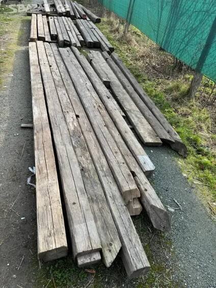 Dřevěné modřínové trámy / trámky - Brno-Královo Pole - Bazar