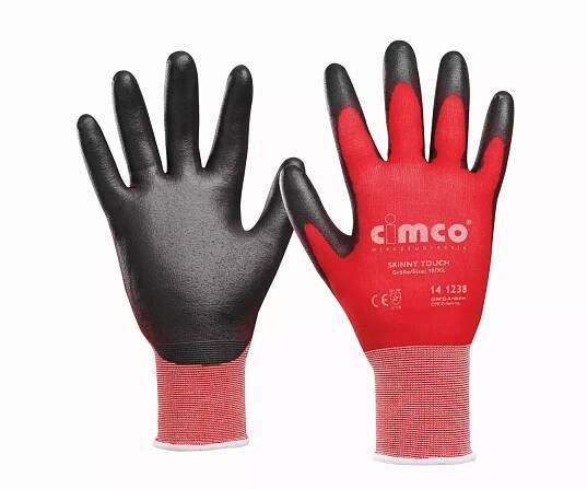CIMCO Ochranné pracovní rukavice SKINNY TOUCH, velikost 10 (1 pár)