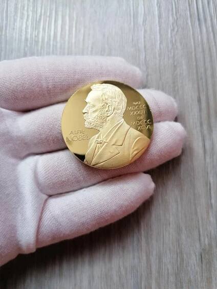 Pamětní mince - ALFRED NOBEL - ZLACENÁ OD 1KČ!