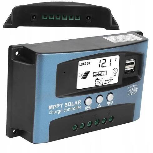 30A REGULÁTOR NABÍJENÍ PANEL LCD 12V 24V USB SOLÁRNÍ REGULÁTOR
