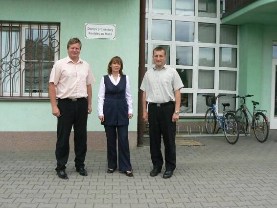 Návštěva poslankyně Jitky Chalánkové v Domově pro seniory v Kostelci na Hané