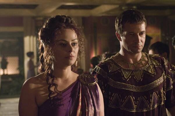 Řím - Syn Hádův - Z filmu - Polly Walker, James Purefoy