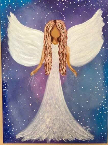Pin by Cheryl Smith on clipart | Angel painting, Angel art, Angel drawing