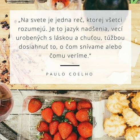 Na svete je jedna reč, ktorej všetci rozumejú. Je to jazyk...