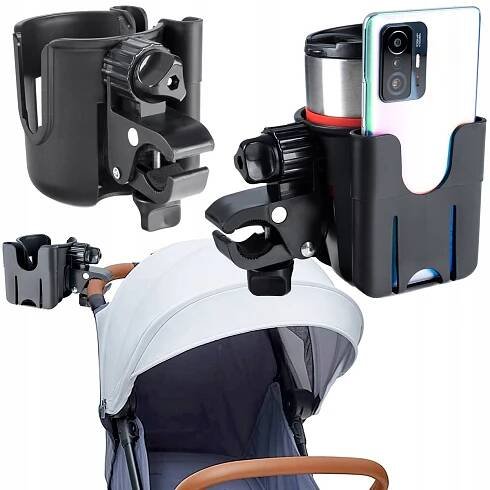 Držák na hrnek, láhev, telefon na kočárek pro děti, kočárek, stabilní Model Uchwyt na kubek telefon
