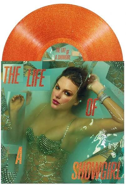 Swift Taylor: Life Of A Showgirl (Coloured Orange Glitter Vinyl) - Vinyl (LP)