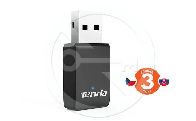 Produkt Tenda U9 Wireless AC650 Dual Band USB Adapter, 802.11a/ac/b/g/n, 633Mbps - Tenda - Wi-Fi adaptéry | Intelek