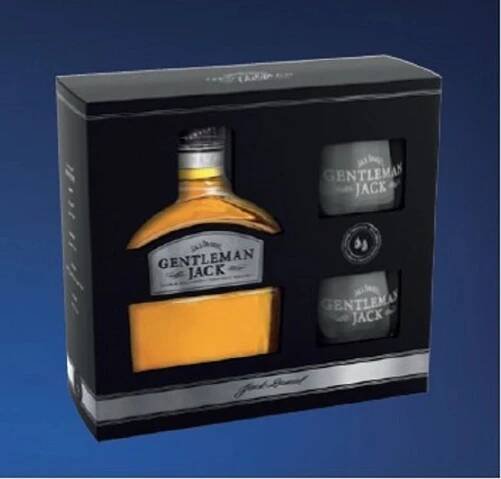 Jack Daniel's Gentleman Jack 40% 0,7 l (dárkové balení 2 sklenice)