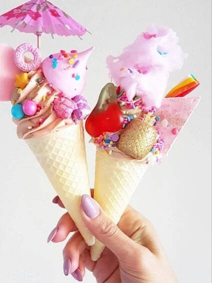 Pin by Joee Balestrieri on ~ home style ~ | Ice cream, Unicorn ice cream, Ice cream treats