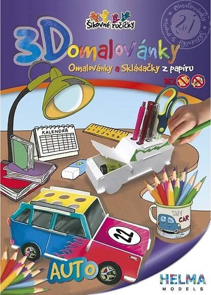 Stil 3D omalovánka A4 SET Auto 4001316