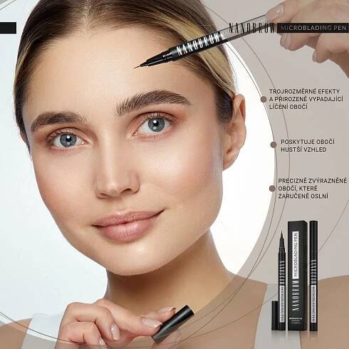 Fix na obočí Nanobrow Microblading Pen Espresso - zvýrazněné obočí - Make-up