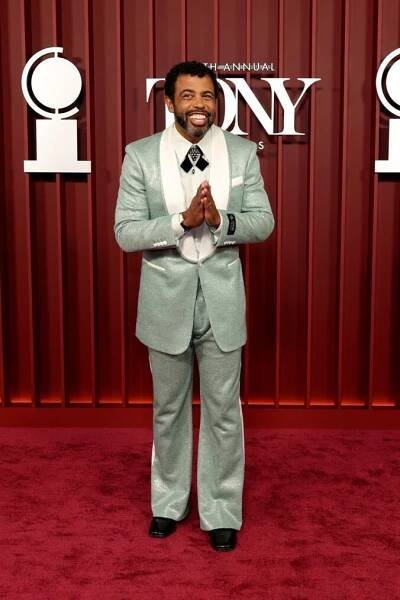 Daveed Diggs at the 2025 Tony Awards at Radio City Music Hall on June 8, 2025 in New York City