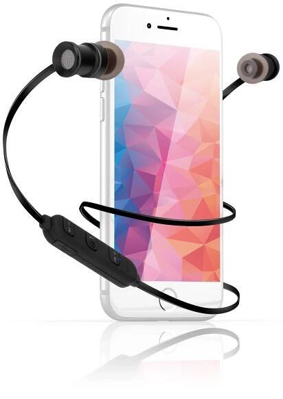CONNECT IT Wireless Sport Sonics Bluetooth sluchátka do uší s mikrofonem, ČERNÁ - IT TRADE.cz