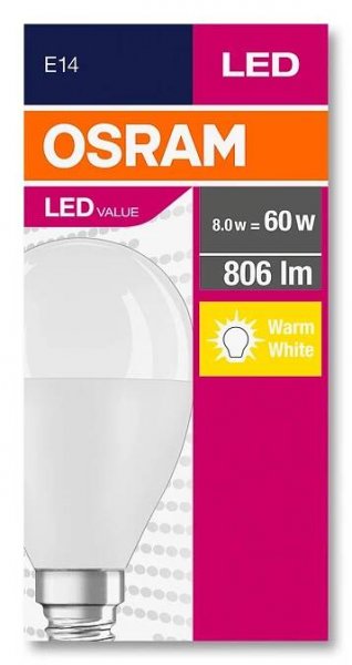 OSRAM LED žárovka VALUE CLASSIC 7 W P60 teplá bílá nakoupit u OBI