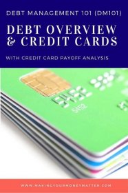 Debt Overview & Credit Cards - learn to manage your debt and create a schedule to pay off your credit cards.