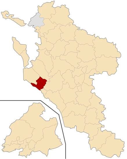 Kanton Royan-Ouest na mapě departementu Charente-Maritime